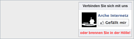 Arche Internetz auf Gesichterbuch
